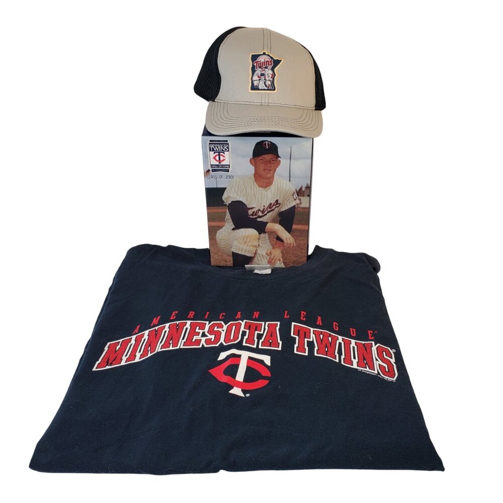 Minnesota Twins Baseball Bling - Hat  T-Shirt 2XL  Jim Katt Bobble Head
